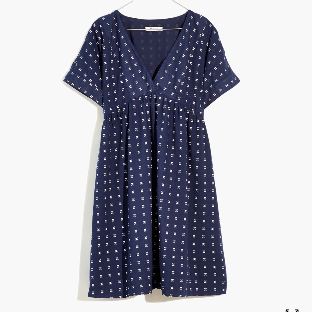 NWOT Madewell Dress in Textured Dot